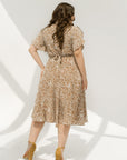 Цветна Floral wrap dress  от марка YR, изработена от 100% polyester, показана на снимка.