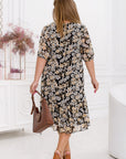 Chiffon floral dress  - Twiggy Shop