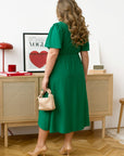Asymmetrical dress with buttons  - Twiggy Shop