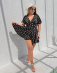Short Floral Jumpsuit
