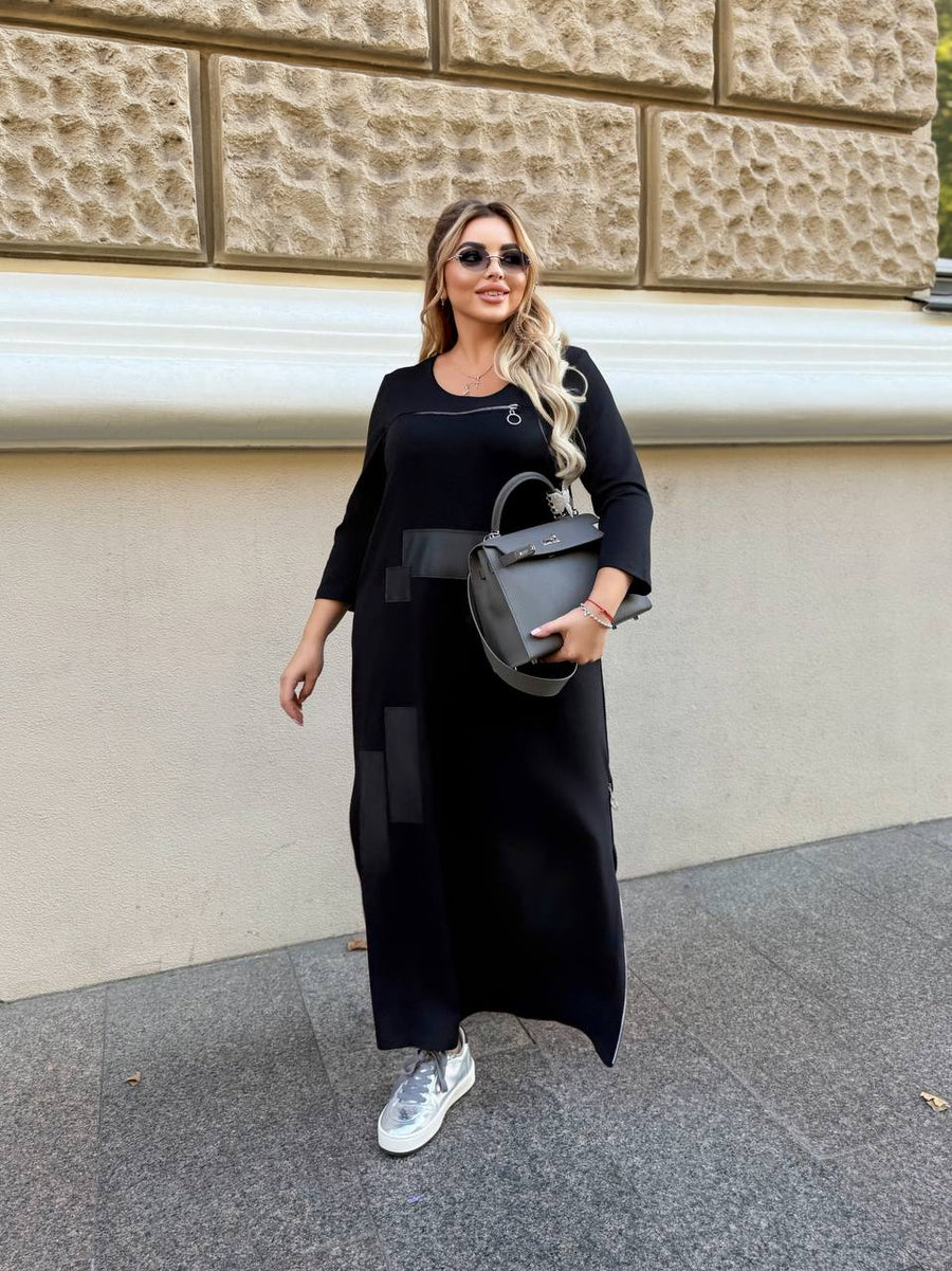 Long dress with zippers  - Twiggy Shop