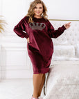 Velvet loungewear dress - Twiggy Shop