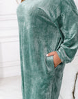 Velvet loungewear dress - Twiggy Shop