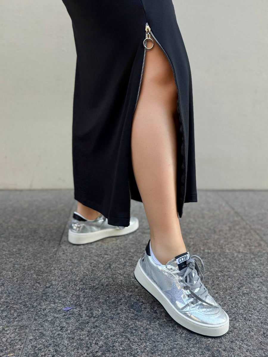 Long dress with zippers  - Twiggy Shop