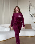 Completo loungewear con stampa