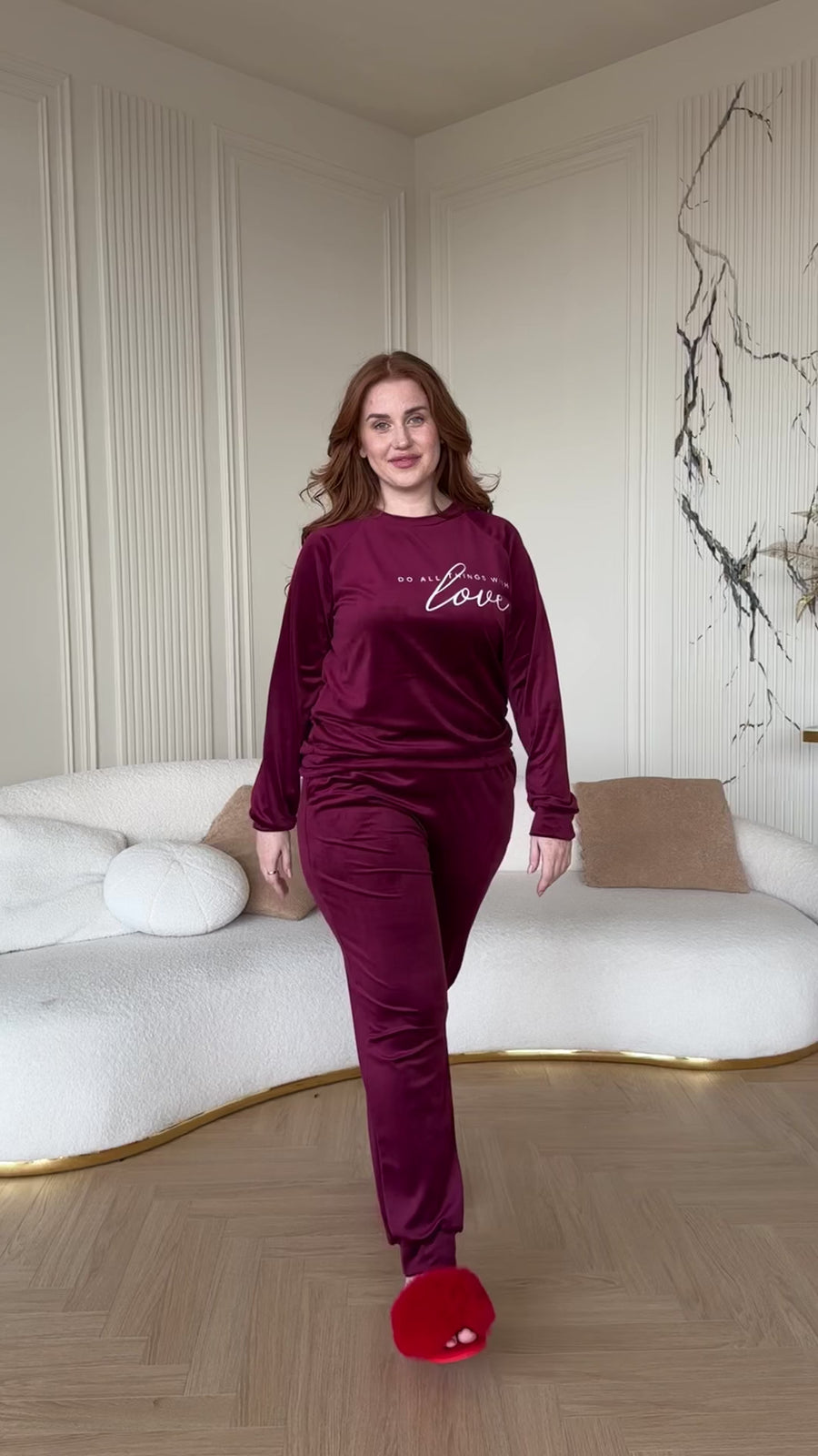 Completo loungewear con stampa