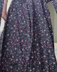 Rochie midi cu flori din bumbac