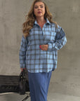 Camicia oversize in flanella