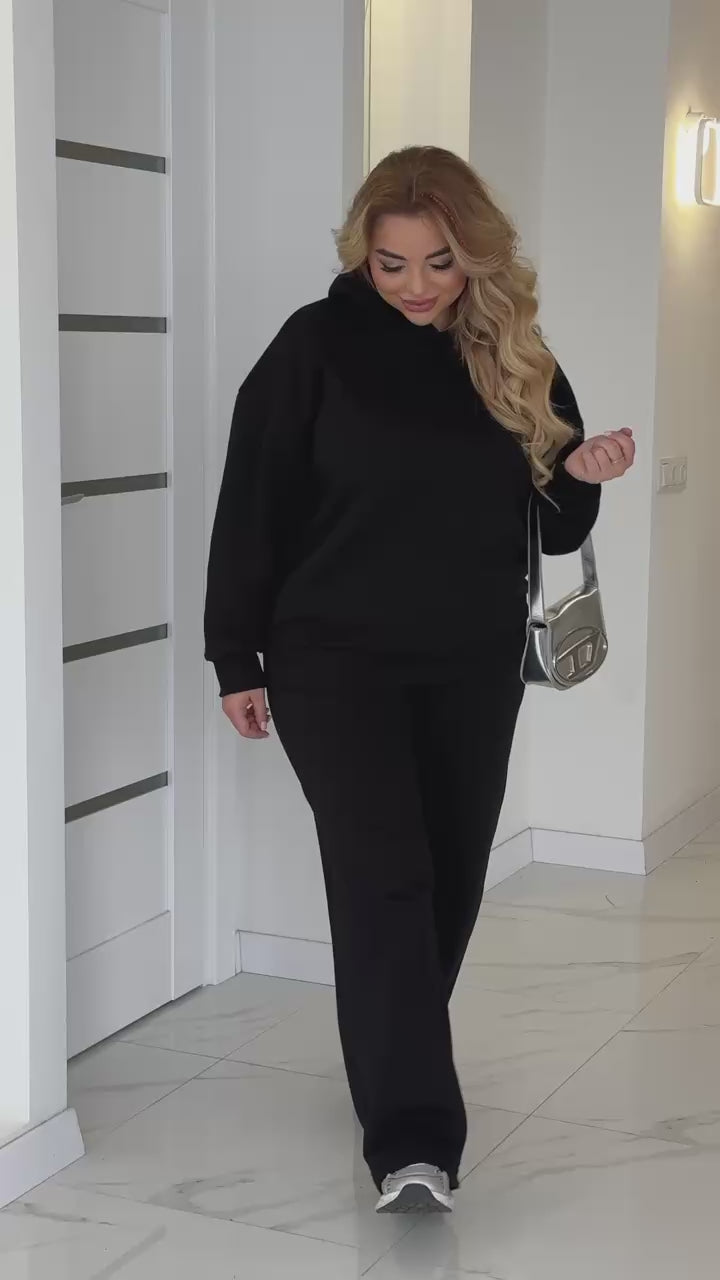 Quilted set with a hood