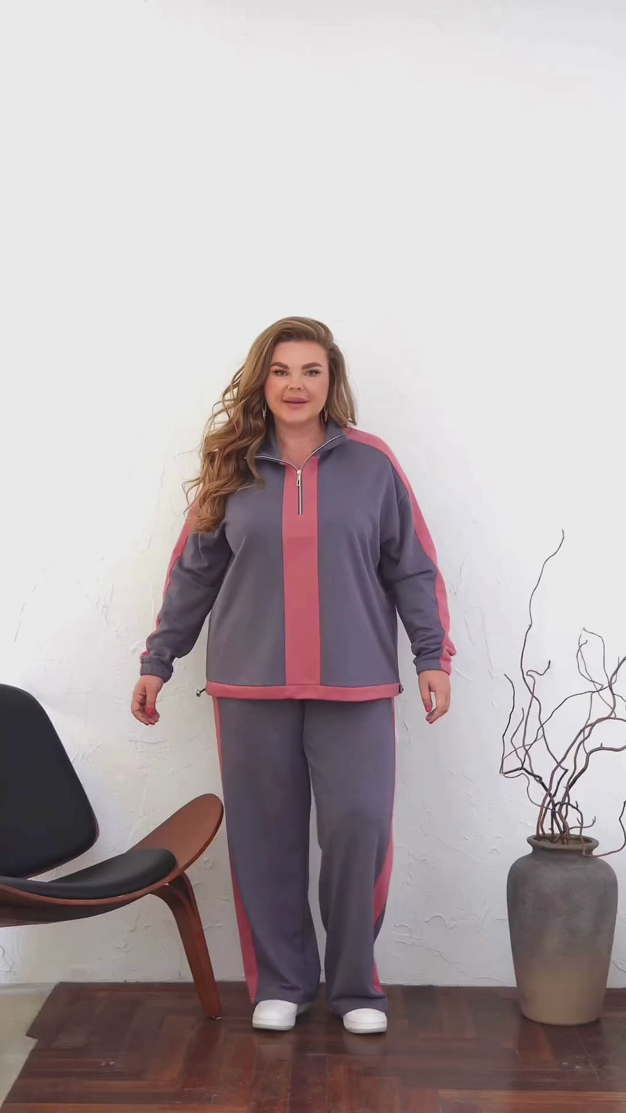 Quested Set z szerokimi nogami spodniami