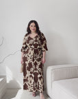 Cotton dress with a belt