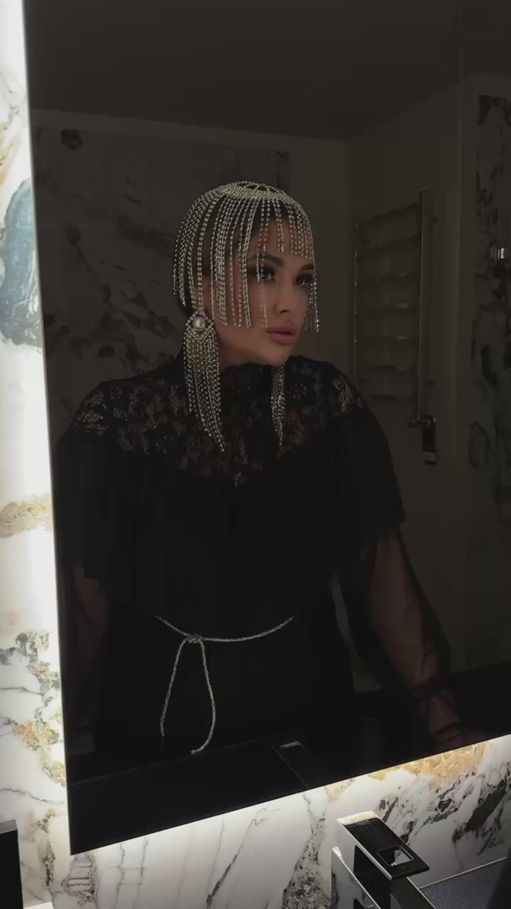 Rochie scurta din plasa si tul