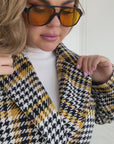 Checkered coat