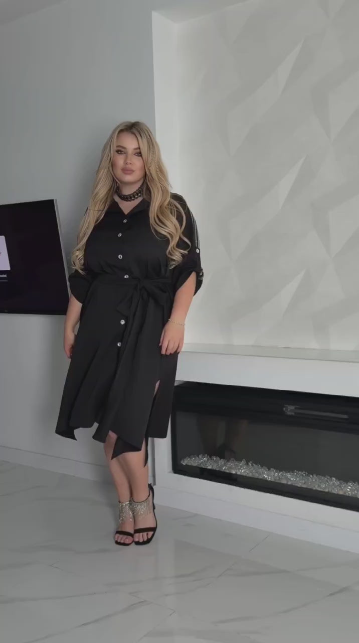 Overhemdjurk met riem