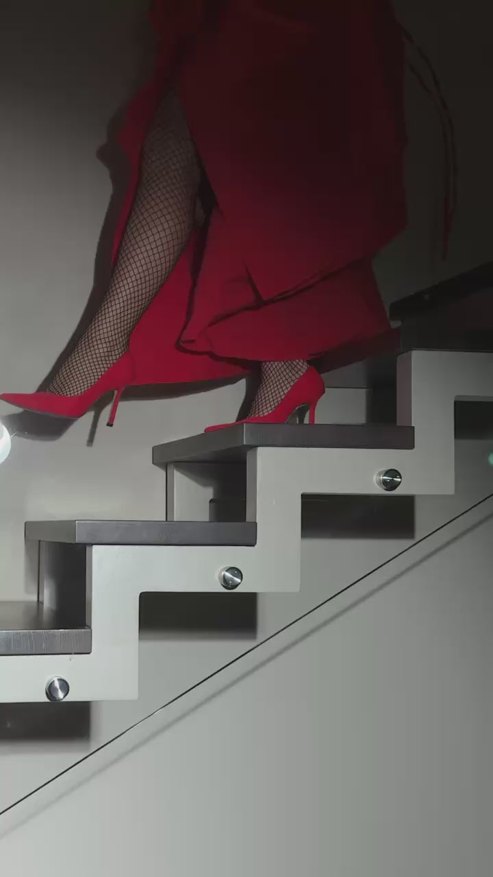 Rochie lunga cu volane