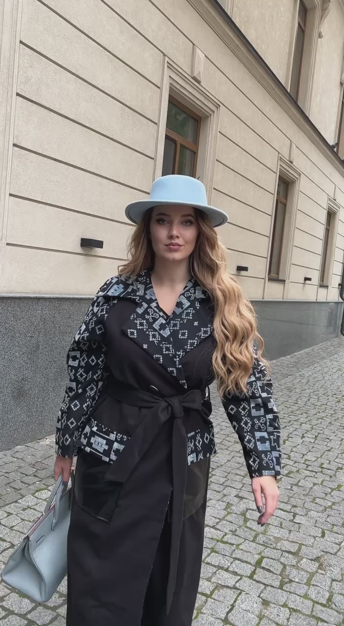 Cappotto combinato con fodera