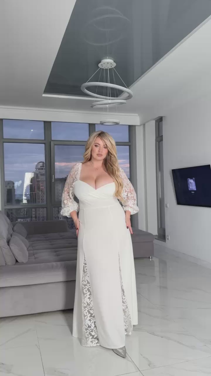 Dlhé sieťované šaty