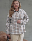 Camicia oversize in flanella