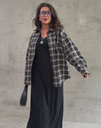 Camicia oversize in flanella