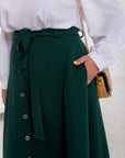 Skirt with buttons