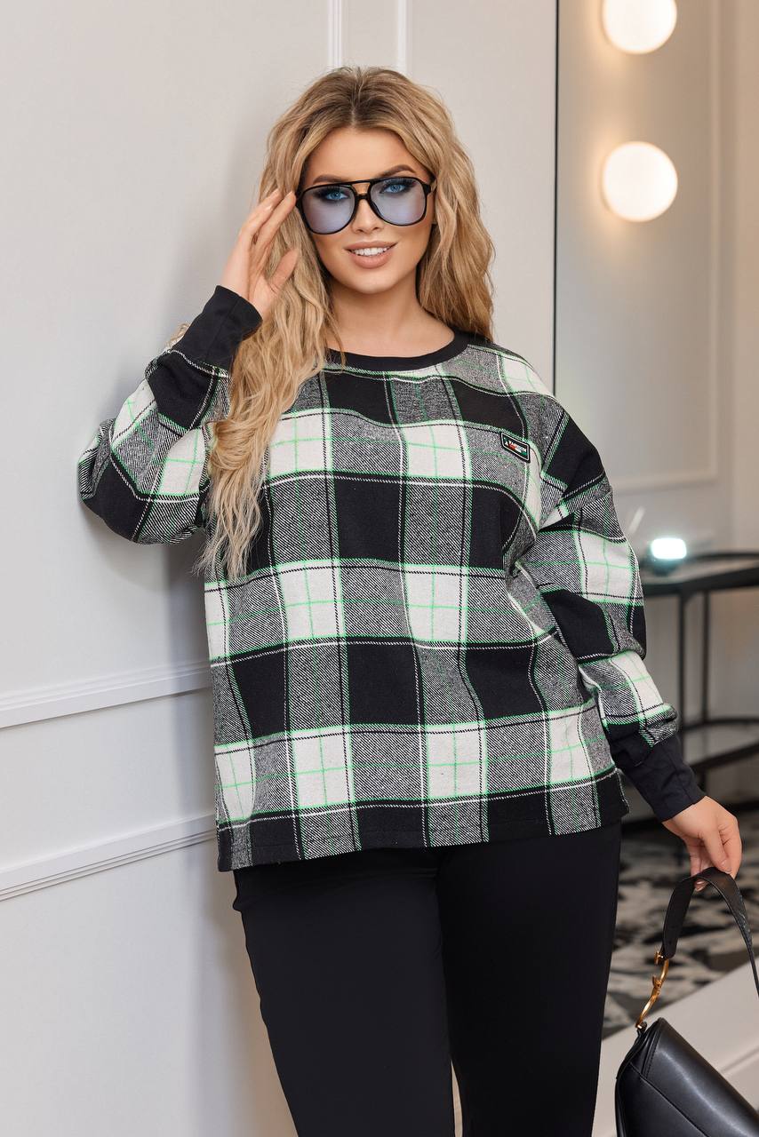 Checkered two-piece set